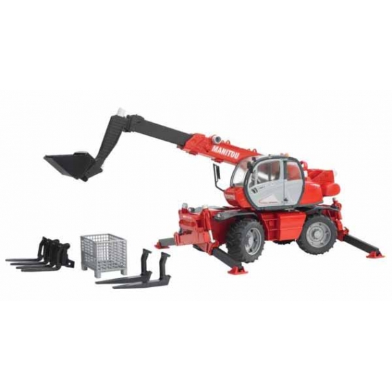 Obrázok pre Bruder - manipulátor MANITOU MRT 2150 s teleskopickým ramenem a příslušenstvím