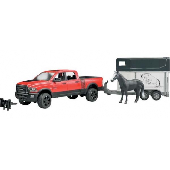 Obrázok pre Bruder - Dodge RAM 2500 Power Wagon s přívěsem a koněm