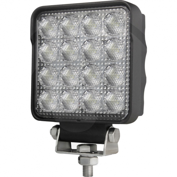 Obrázok pre LED pracovní světlomet hranatý 16 High Performance LEDs 12V a 24V 2500 Lumen