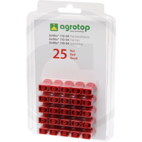 Obrázok pre Agrotop AirMix injektorová tryska 110° plastová červená balení 25 ks