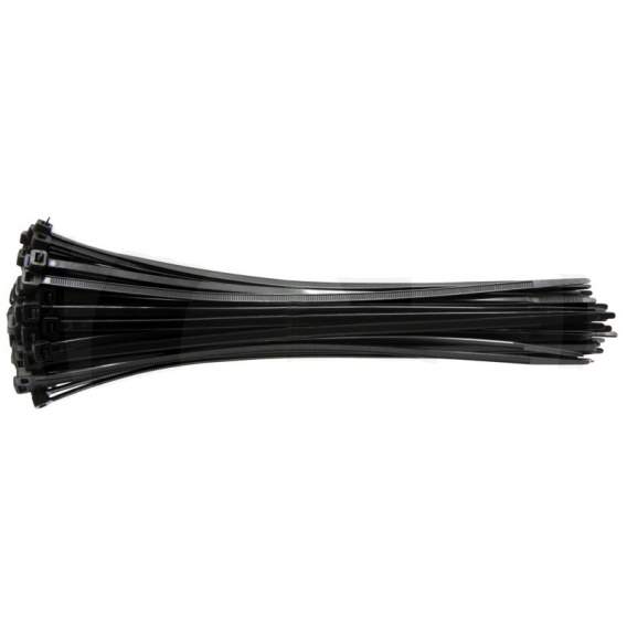 Obrázok pre Vázací pásky stahovací na kabely 430 x 7,8 mm černé polyamidové 100 ks