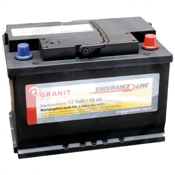 Obrázok pre Startovací baterie Granit 12V / 78Ah plná, vhodná pro elektrické ohradníky