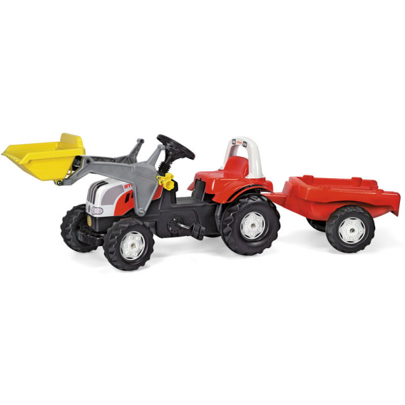 Obrázok pre Rolly Toys - šlapací traktor Steyr s přívěsem a čelním nakladačem Rolly Kid