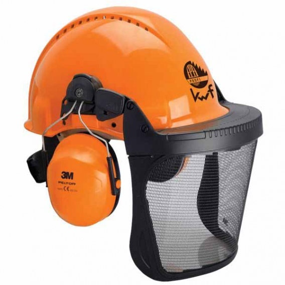 Obrázok pre Dřevorubecká helma 3M G3000 v kombinaci se sluchátky a ochranným štítem