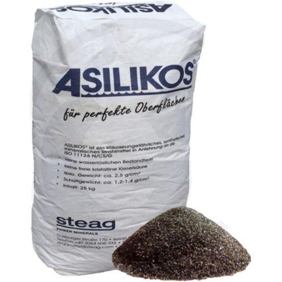 Obrázok pre Písek na pískování a otryskávání ASILIKOS® pytel 25 kg zrnitost 0,2 - 0,5 mm