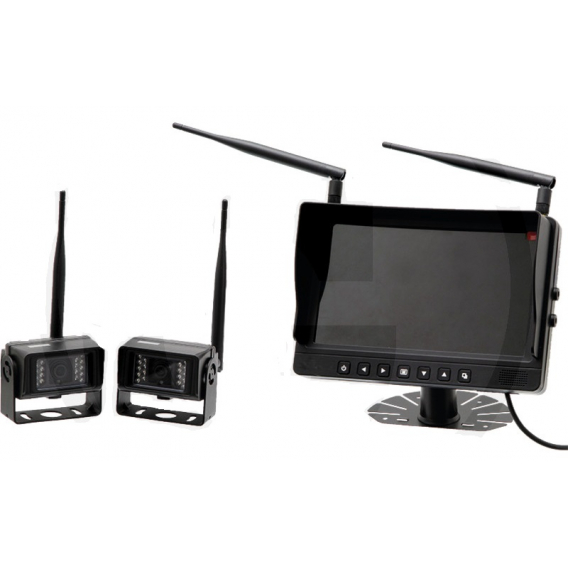 Obrázok pre 4 bezdrátové kamery a kamerový systém s barevným LCD monitorem 9