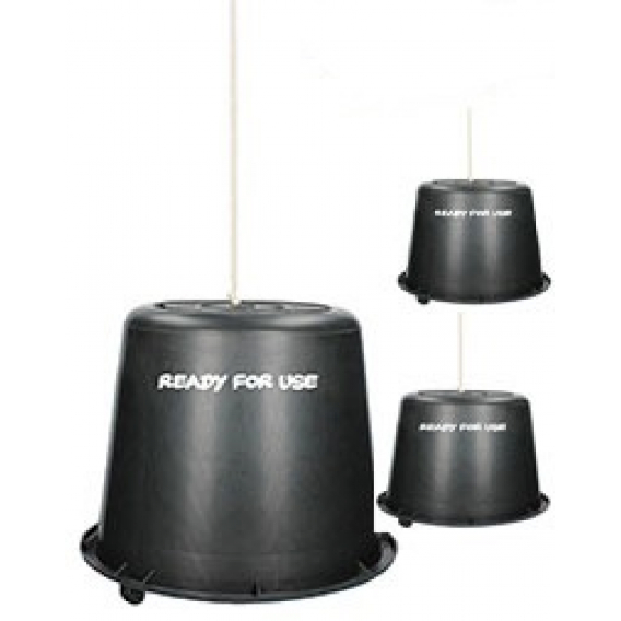 Obrázok pre Černý kbelík s provázkem pro lep na ovády Sticky Trap balení 3 ks