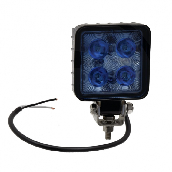 Obrázok pre Modrý LED pracovní světlomet 12V a 24V světelný tok 1200 lm pro postřikovač