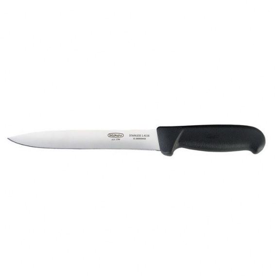 Obrázok pre Řeznický píchací nůž 18 cm rovný plastová rukojeť