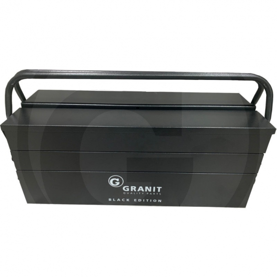 Obrázok pre Robustní box na nářadí kovový 5 přihrádek 530 x 200 x 200 mm Granit BLACK EDITION