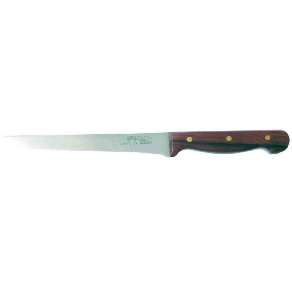 Obrázok pre Kuchyňský vyřezávací, nakrajovací nůž 18 cm LUX Profi rovný dřevěná střenka palisandr