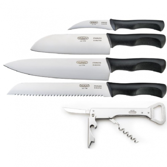 Obrázok pre Sada 5 kuchyňských nožů START KUCHAŘ pro začínající kuchaře