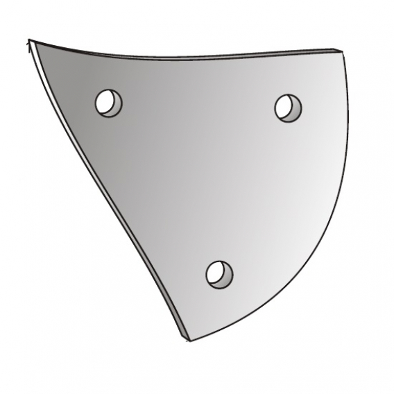Obrázok pre Výměnný díl trojúhelník pravý na pluh Lemken, Ostroj 290 x 270 x 8 mm AgropaGroup