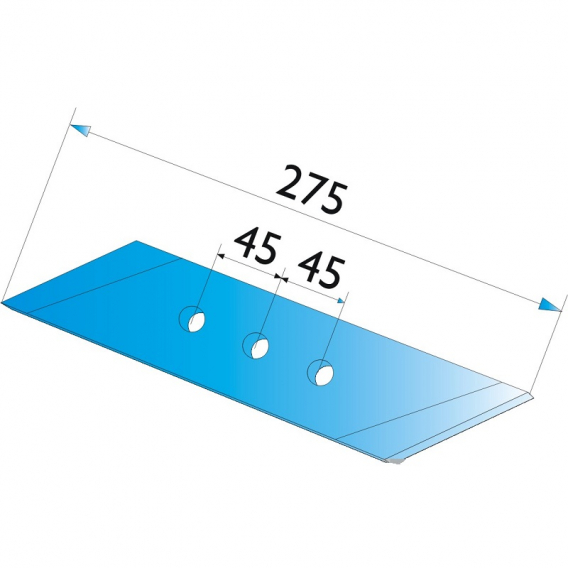 Obrázok pre Dláto pravé na pluh RabeWerk typ MP 293 délka 275 mm AgropaGroup