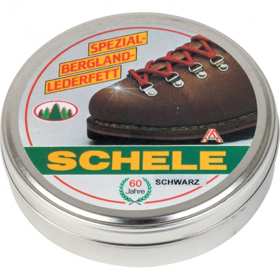 Obrázok pre Přírodní krém na kůži, kožené boty, balzám s včelím voskem SCHELE Bergland černý 240 ml