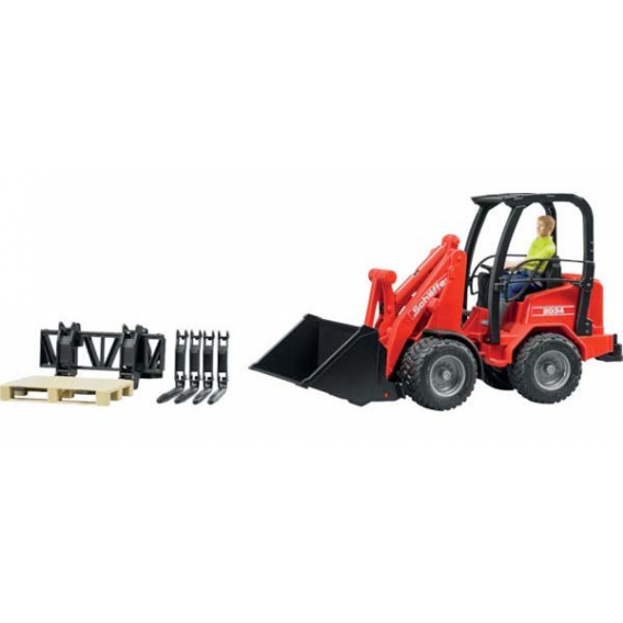 Obrázok pre Bruder - Kloubový nakladač Schäffer Hoflader 2034 včetně příslušenství a figurky řidiče