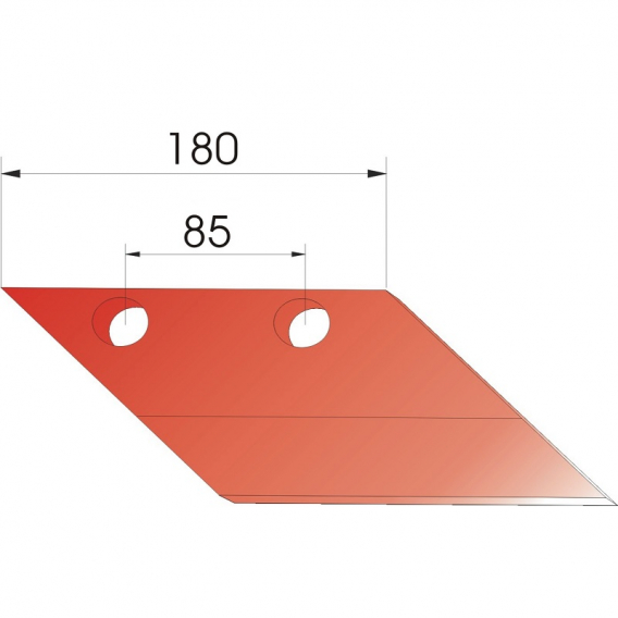 Obrázok pre Ostří předradličky pravé na pluh Vogel a Noot PA305401 délka 180 mm AgropaGroup