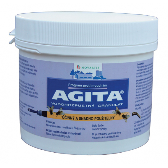 Obrázok pre Insekticid AGITA 10 WG 400 g na hubení much v zemědělství a potravinářství