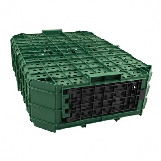 Obrázok pre Přepravní box na drůbež River 80x60x19 cm plastový s dvířky na přední i zadní straně boxu