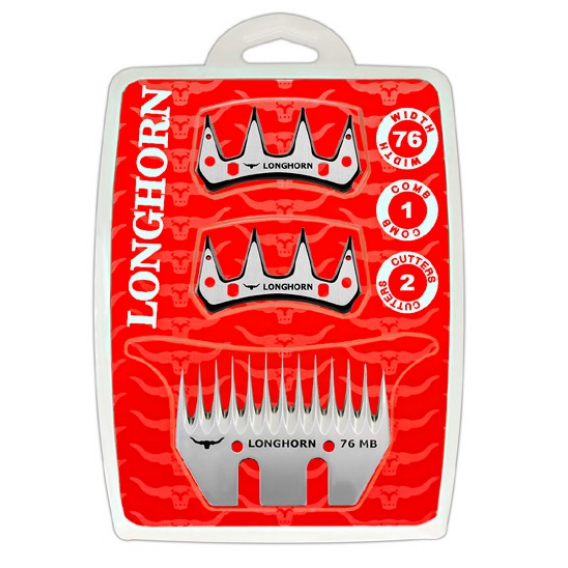 Obrázok pre Farmářská sada nožů Longhorn Standard MB 5/76 na stříhání ovcí, dobytka 1 spodní + 2 horní