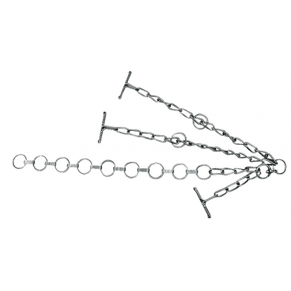 Obrázok pre Kravský řetěz s plochými články dvojitě prodloužený síla 6 mm