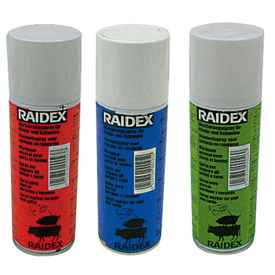 Obrázok pre Značkovací sprej RAIDEX 400 ml červený k označování skotu, prasat a koz