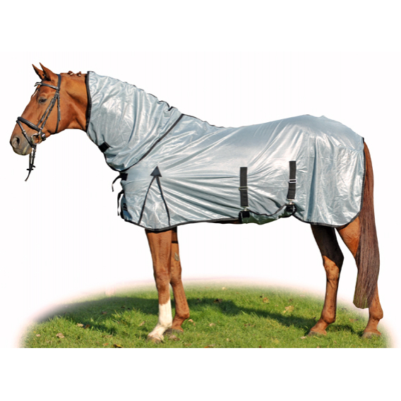 Obrázok pre Letní deka na koně proti mouchám HKM Lyon s krkem velikost 125