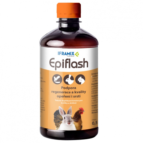 Obrázok pre Epiflash 500 ml doplňkové krmivo na regeneraci kůže, srsti, peří  drůbeže a králíků