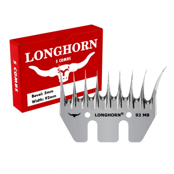 Obrázok pre Longhorn Alpaca široký spodní nůž na stříhání alpak MB 5/92 mm počet zubů 9