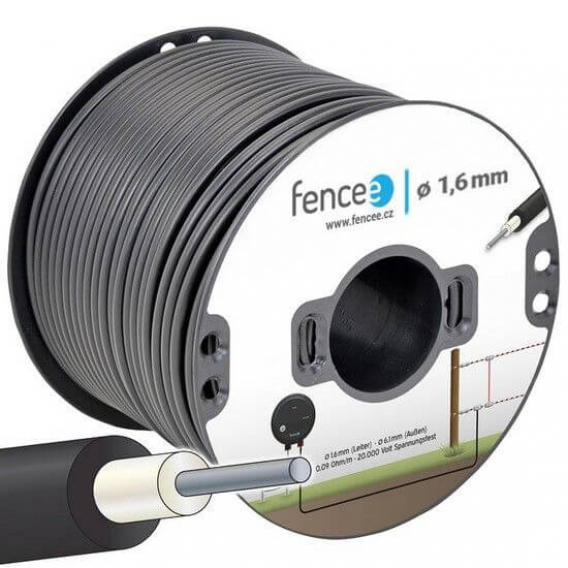 Obrázok pre Vysokonapěťový kabel ocelový Fencee 100 m pro elektrický ohradník