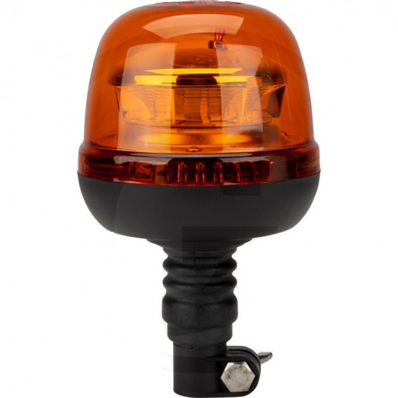 Obrázok pre LED maják oranžový na traktor, auto otočný 8 LED 12V/24V 24W na nástrčnou trubku