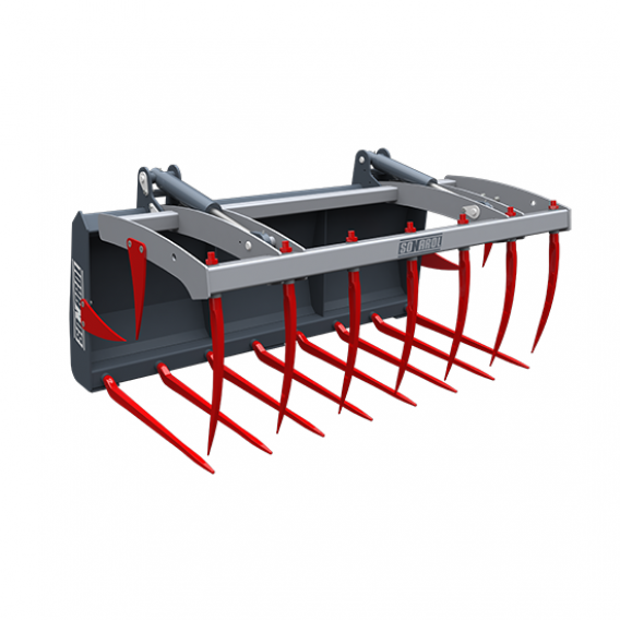Obrázok pre Drapákové vidle na hnůj, siláž na čelní nakladač Sonarol CK SNR 1000, EURO, šířka 1000 mm