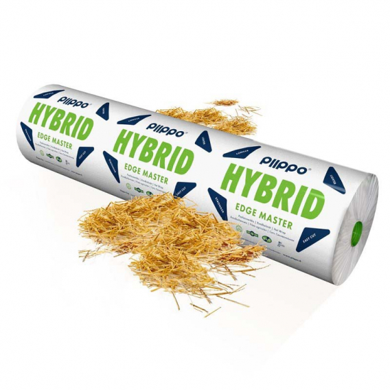 Obrázok pre Síť do lisu Piippo Hybrid Edge Master 1,23/1,25/1,30 x 3600 m bílá se zvýšeným pokrytím