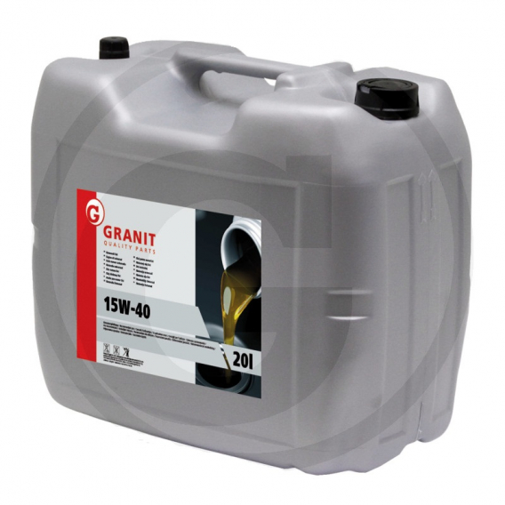Obrázok pre Motorový olej Granit SHPD SAE 15W-40 univerzální diselové motory, do elektrocentrály 20 l