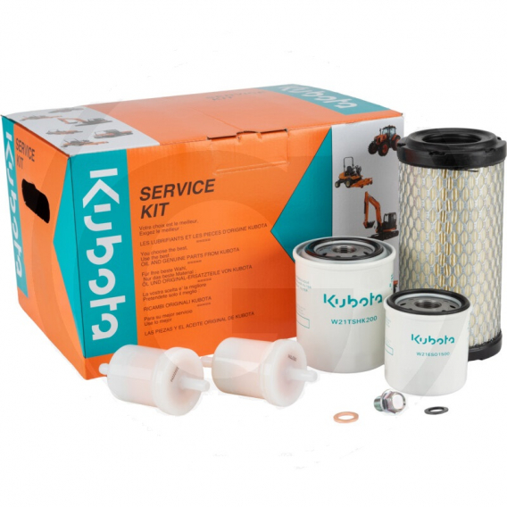 Obrázok pre Sada na údržbu motoru Kubota série BX, GR, G, TG, ZD filtry, vypouštěcí šroub oleje orig