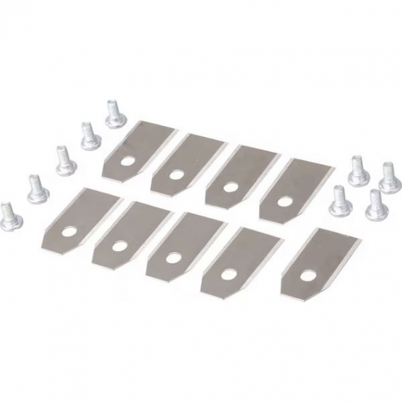 Obrázok pre Sada 9 ks čepelí nožů 35 mm průměr 5 mm pro robotické sekačky Husqvarna včetně šroubů