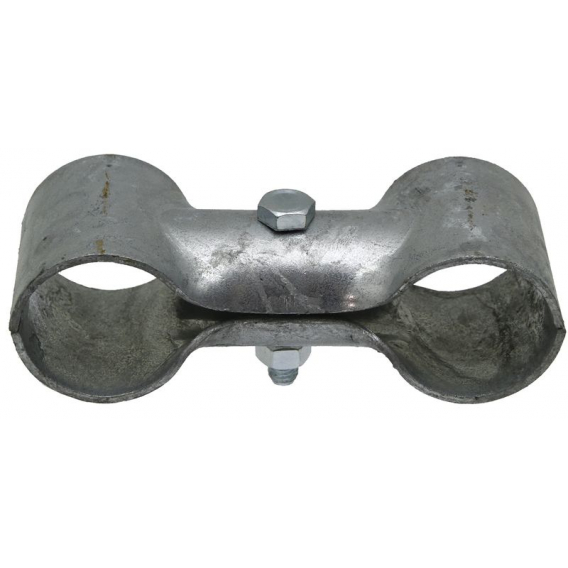 Obrázok pre Stájová sponka dvojitá s 1 šroubem průměr A 60 mm B 60 mm