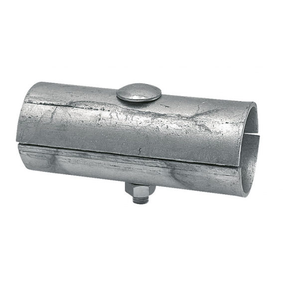 Obrázok pre Stájová ocelová spojka dvojitá dvoudílná se šroubem průměr 60 mm