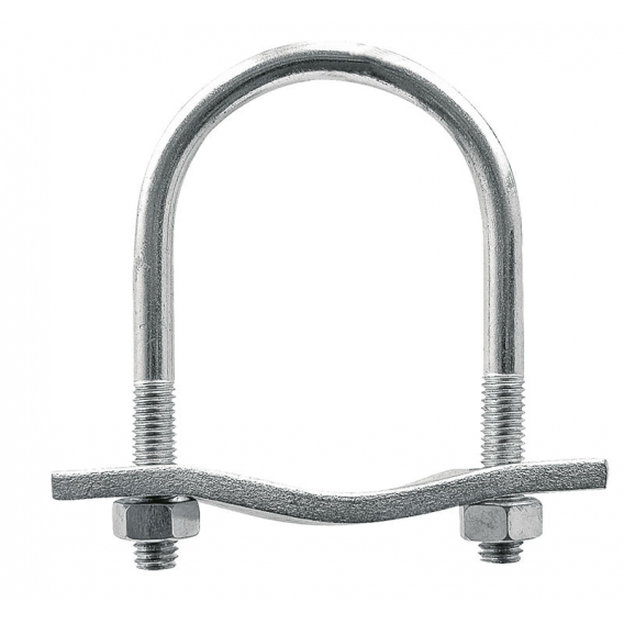 Obrázok pre Obloukový šroub s maticemi zinkovaný pro 2 trubky o průměru 2 x 1