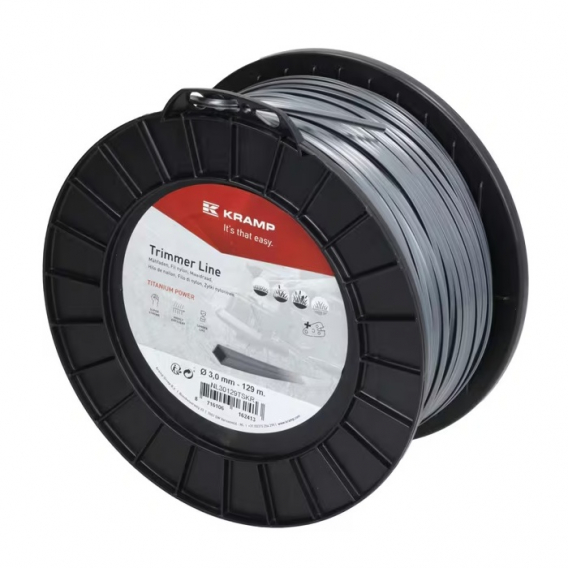 Obrázok pre Struna do křovinořezu 3,0 mm TITANIUM POWER hranatá čtverec délka 129 m