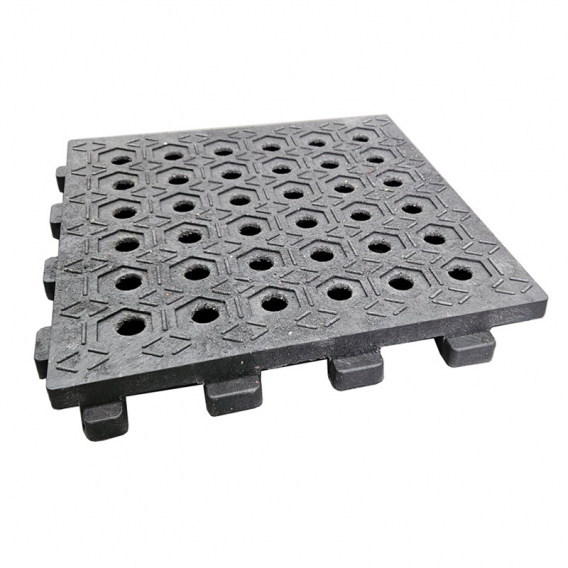 Obrázok pre Výběhová rohož Stabil oboustranná děrovanná 50 x 50 x 5,5 cm zámková pro zpevnění ploch