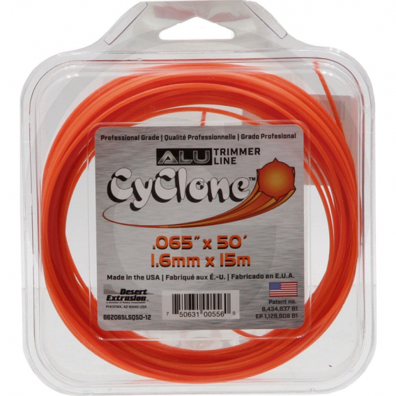 Obrázok pre Struna do křovinořezu 2,7 mm délka 15 m ALU LINE Granit hvězda s hliníkovými vlákny