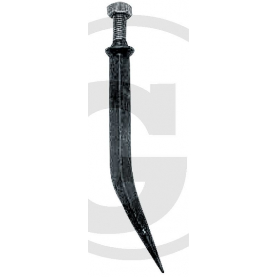 Obrázok pre Hřeb do bran zahnutý 190 mm závit M16 x 45