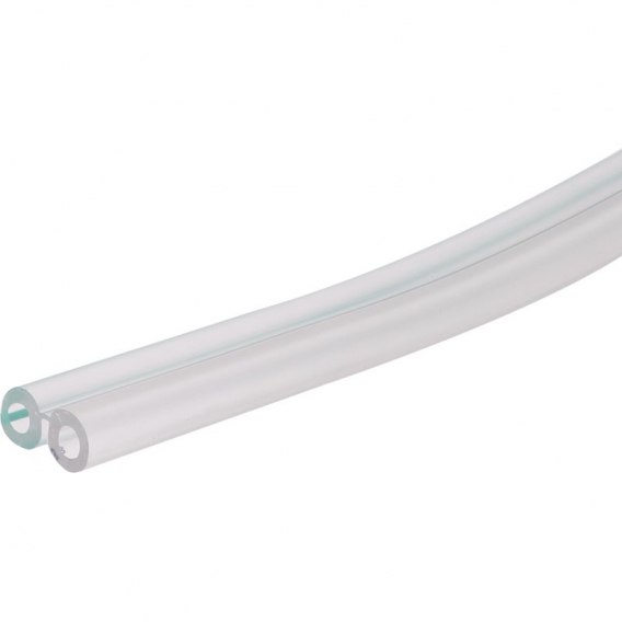 Obrázok pre Dvojitá PVC vzduchová hadice podtlaková k pulzátoru dojení 13 x 7 mm zelený proužek metráž