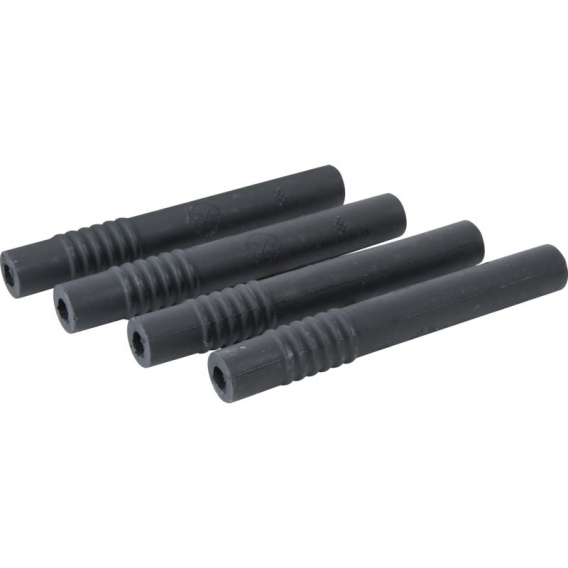 Obrázok pre Gumové hadičky na mléko ke strukovým pouzdrům 16,5 x 8,7 x 150 mm černé drážky balení 4 ks