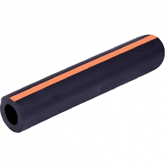 Obrázok pre Gumová hadice na mléko 25,5 x 13,5 mm černá oranžový proužek 25 m