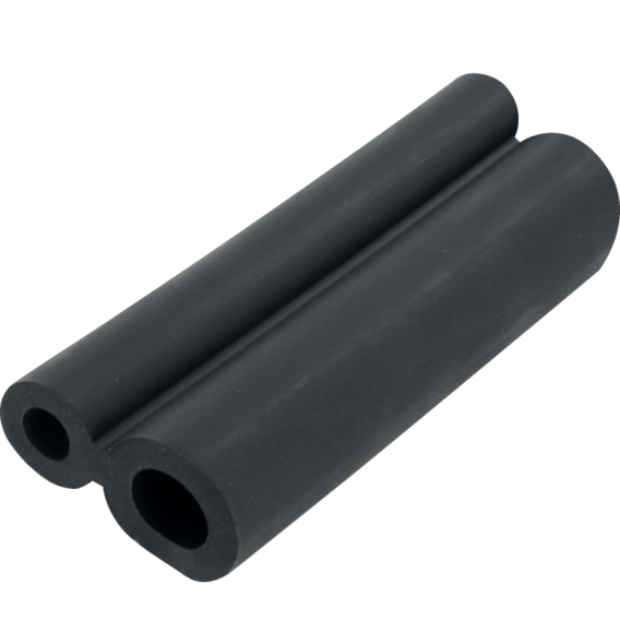 Obrázok pre Dvoitá gumová hadice na mléko vnitřní průměr 13,5/9 mm černá pro Lely metráž