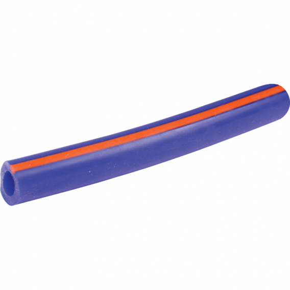 Obrázok pre Silikonová hadice na mléko 36 x 22 mm modrá oranžový proužek pro DeLaval metráž