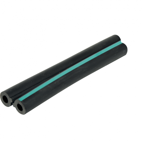 Obrázok pre Dvojitá gumová hadice podtlaková k pulzátoru dojení 13 x 7 mm zelený proužek 25 m