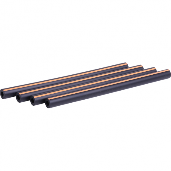Obrázok pre Gumové vzduchové hadičky podtlakové k pulzátoru dojení 13 x 7 x 200 mm oranžový pruh 4 ks